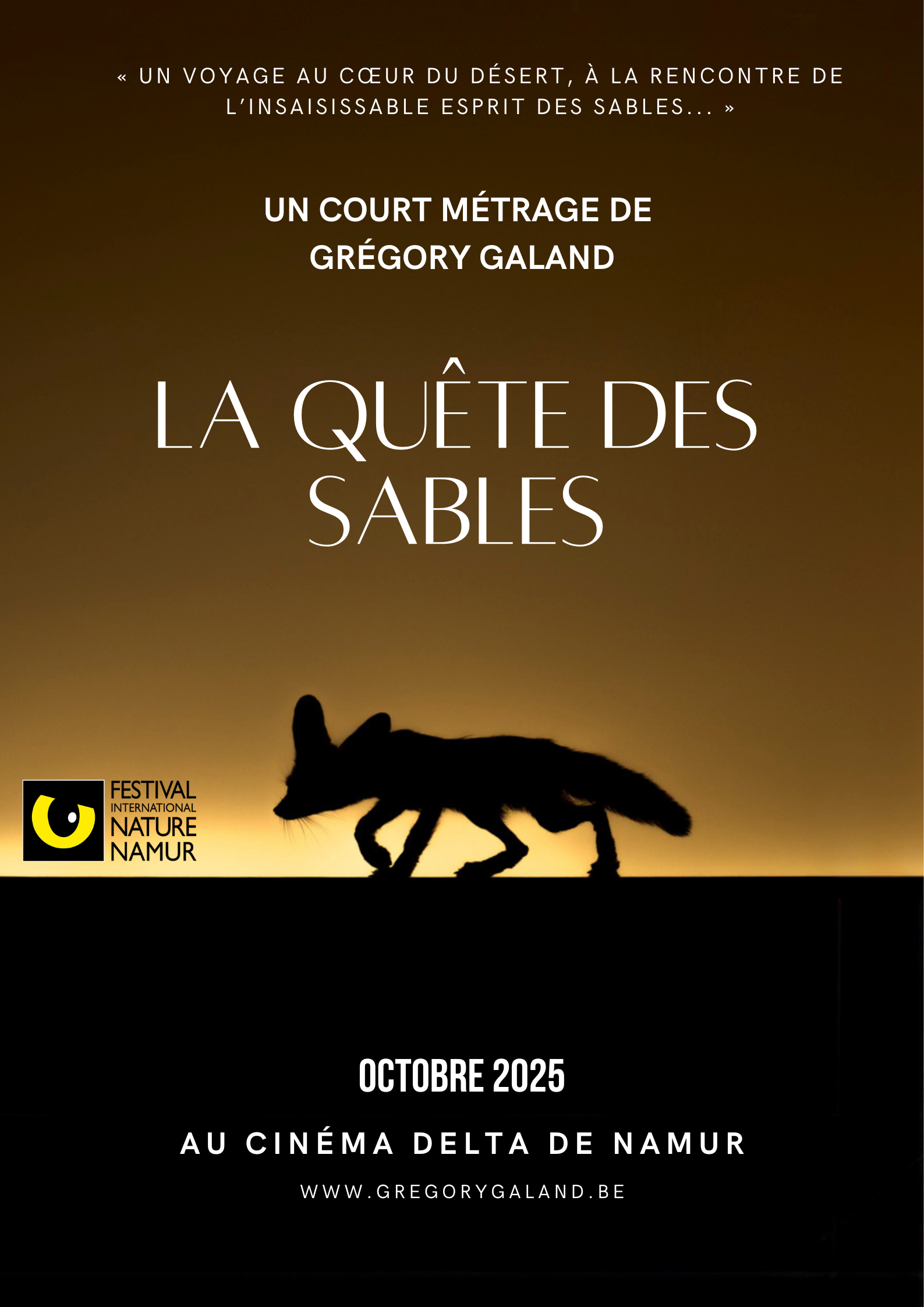 Affiche du film « La Quête des Sables » — Grégory Galand